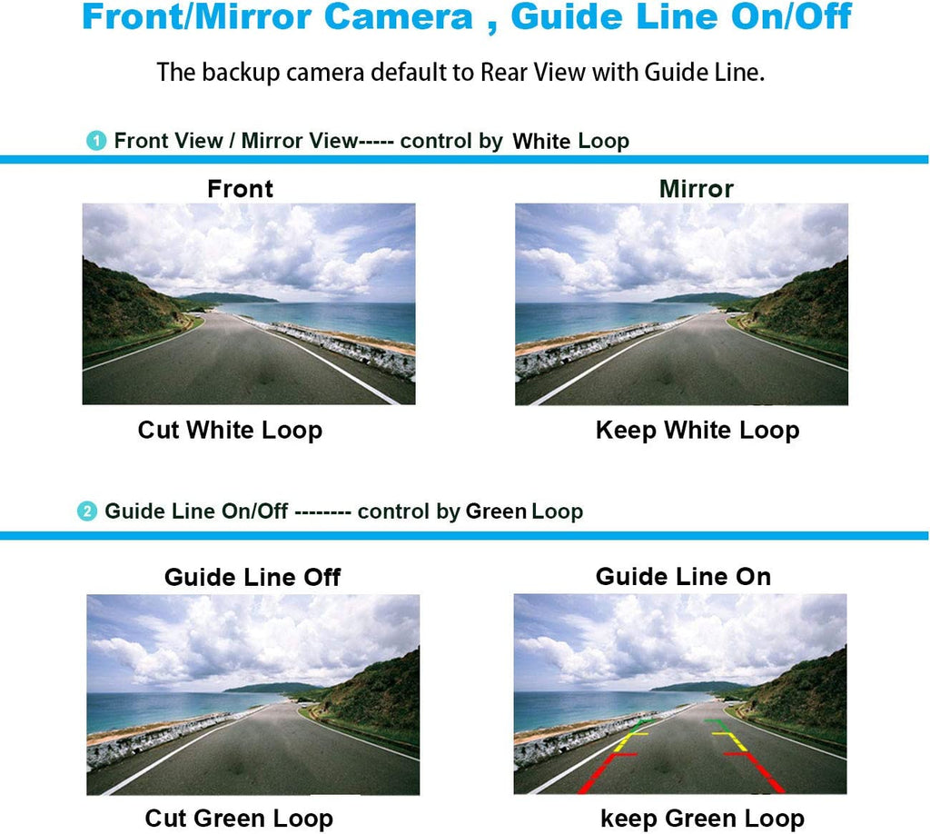 Backup Camera Rearview License Plate Frame for ALPINE ILX-F511 ILXF511 Black