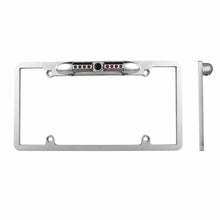 Charger l&#39;image dans la galerie, Absolute CAM-1500S Universal Silver License Plate Frame Front or Rearview Reverse Camera