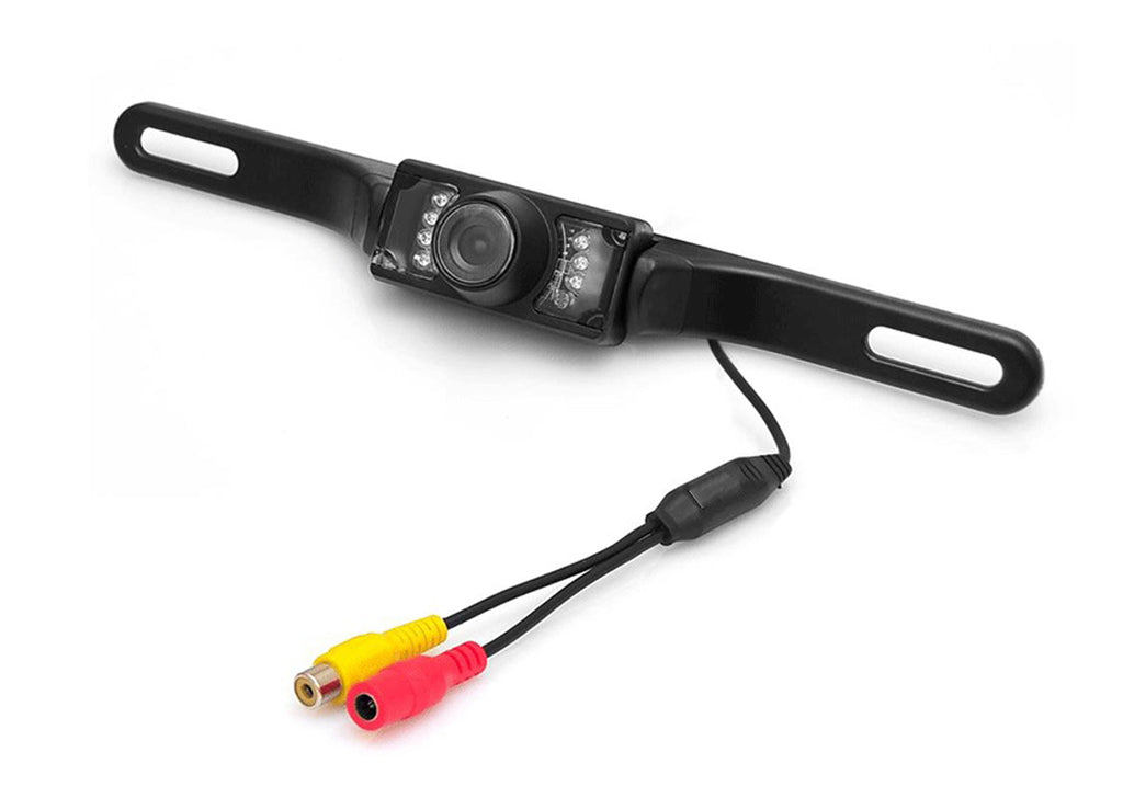 Absolute CAMPACK400 4 Inches Slim TFT LCD Universal Mount Monitor with License Plate Mount Rearview Night Vision Backup Camera