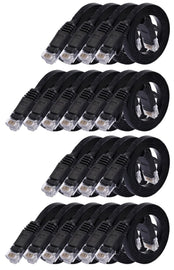 20 American Terminal EPC3BK 3' Cat6a Ethernet network patch cable RJ45 23AWG 600M solid copper wire 3' black