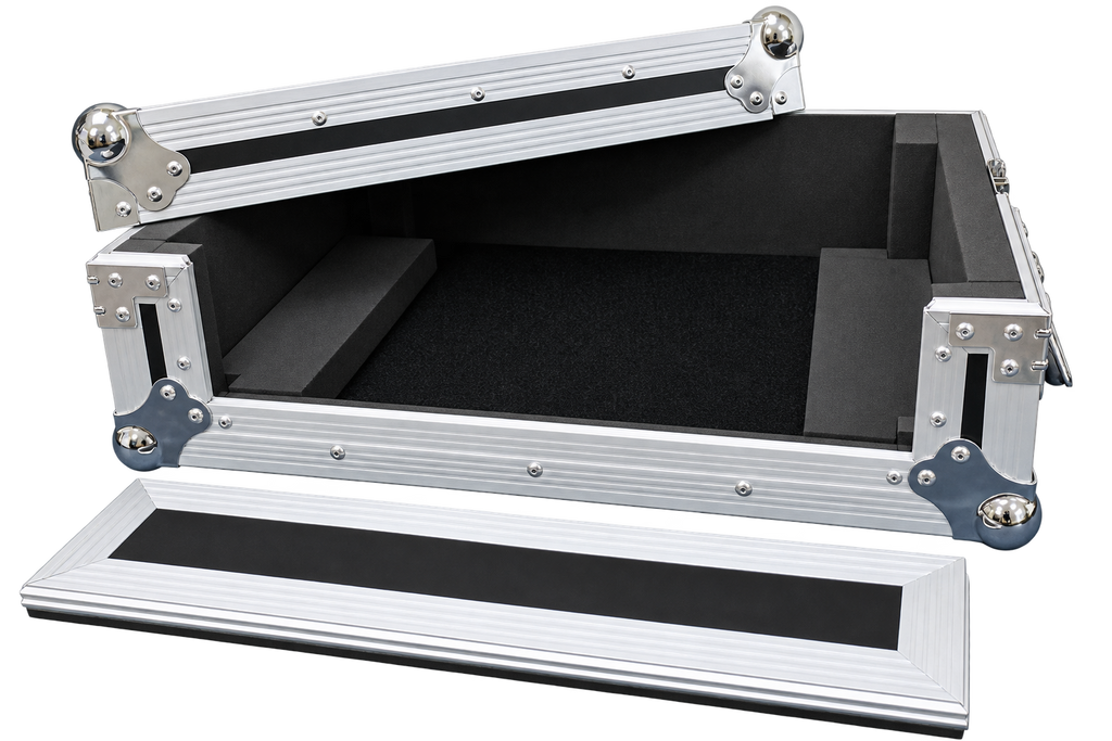 MR DJ CASE500 Universal Flight Chest Style DJ Coffin Case Removable Cover Foam Interior Lockable Butterfly Latches