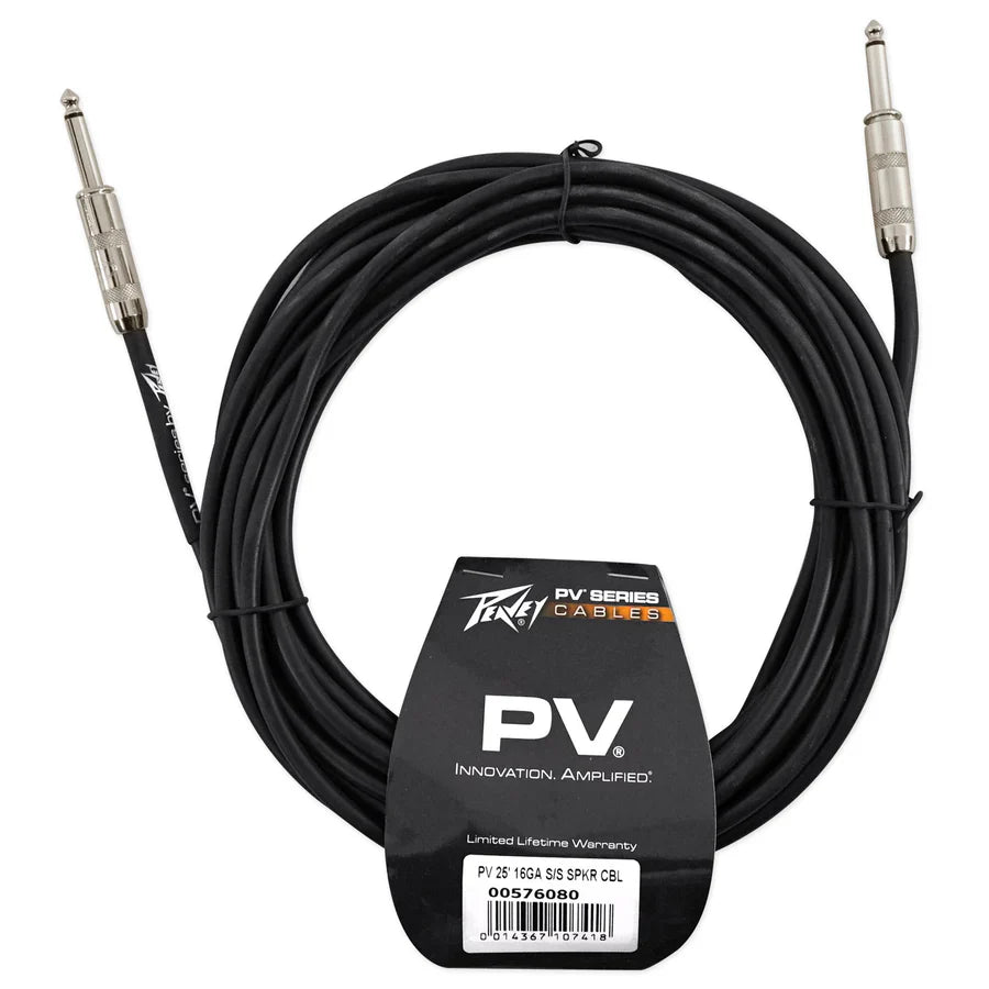 Peavey IPR2 7500 2-channel 7500W Lightweight Power Amplifier +MSP1 Mic System + 2 PV 25' Cables