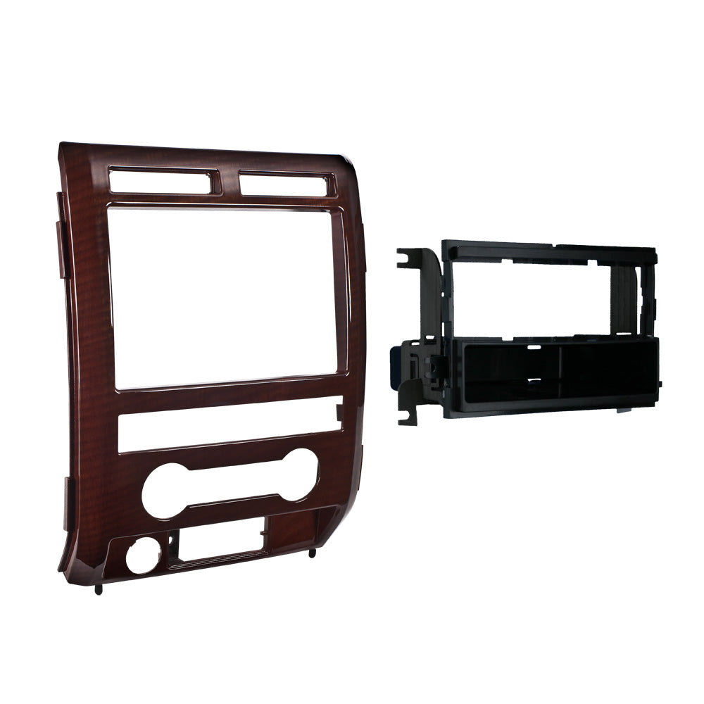 Metra 99-5822CM Single-DIN Car Stereo Curly Maple Dash Kit - Compatible Fits for Ford F-150 2009-2010
