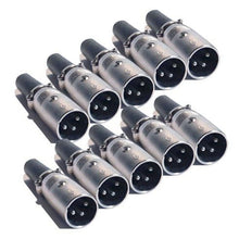 Load image into Gallery viewer, MR DJ XLRMH10 10 3-Pin XLR Male Connector Heads for Audio Microphone &amp; DMX Cable Applications