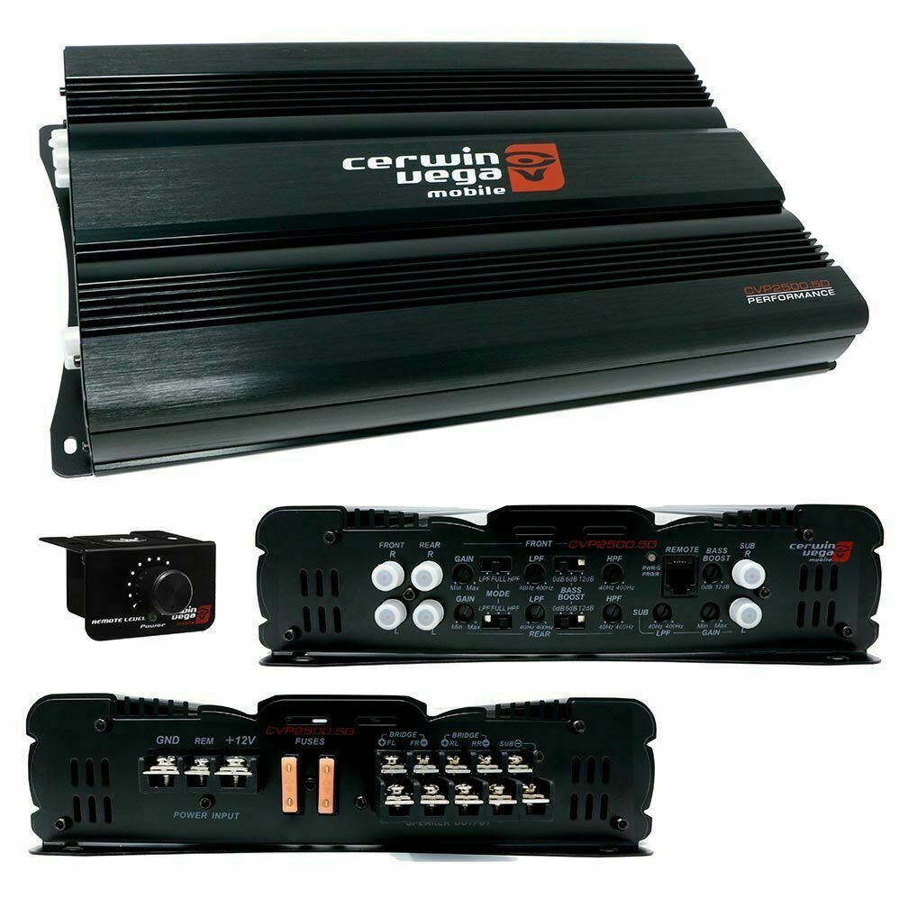 Cerwin Vega CVP2500.5D 5-Channel 2500 Watts Bridgeable Class-D Amplifier