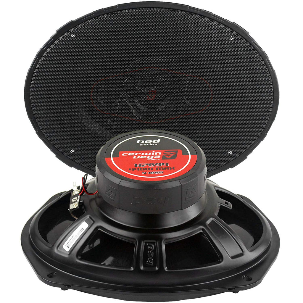 Cewin Vega 6x9 4-Way Coaxial Speaker System 440 Watts Max HED Series 4 Speakers Pack