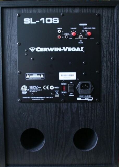 Cerwin Vega SL-10S 10" Powered Subwoofer 212 Watts