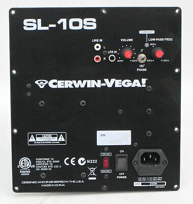 Cerwin Vega SL-10S 10" Powered Subwoofer 212 Watts