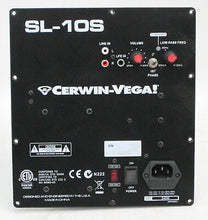 Charger l&#39;image dans la galerie, 2 Cerwin Vega SL-10S 10&quot; Powered Subwoofer 212 Watts