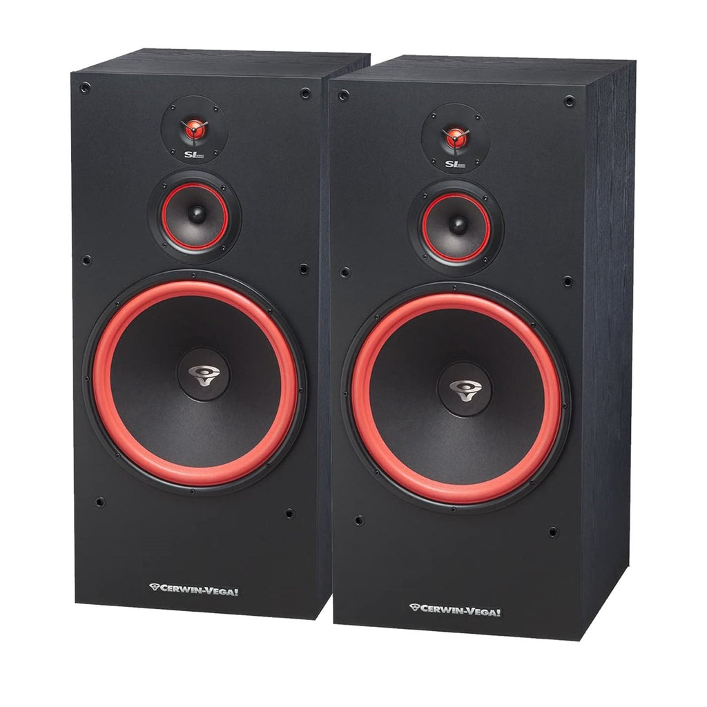 2 CERWIN VEGA SL-15 15" 3-Way 400 Watts Floor Standing Tower Speaker