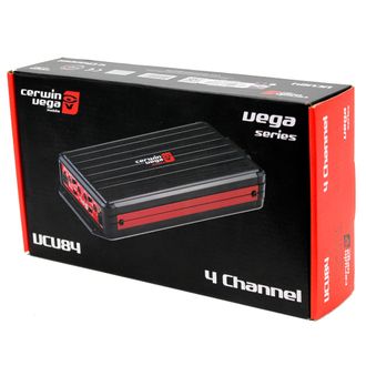 Cerwin Vega VCU84 Compact/Micro 4 Channel Car Amplifier Class D+ 4G Amp Kit