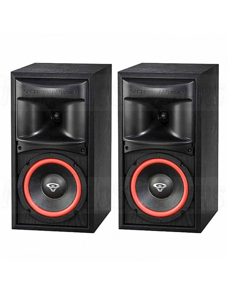 2 Cerwin Vega XLS-6 6.5" 2-Way Bookshelf Speakers