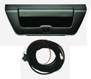 Crux CFD-15KL  Ford Tailgate Handle Camera with Parking Lines and LED Light Hole for 2015-Up F150 Trucks