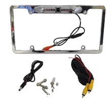 Load image into Gallery viewer, Cerwin Vega CLF1C Chrome HD License Plate Frame with Backup Camera