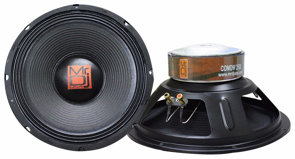 Mr. Dj COMDW3000 15 Inches Pro PA DJ Black Raw Woofer Subwoofer