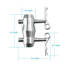 Load image into Gallery viewer, 4 Sets Double Ended Conical Coupler Stage Truss Fittings fit Pipe 50mm