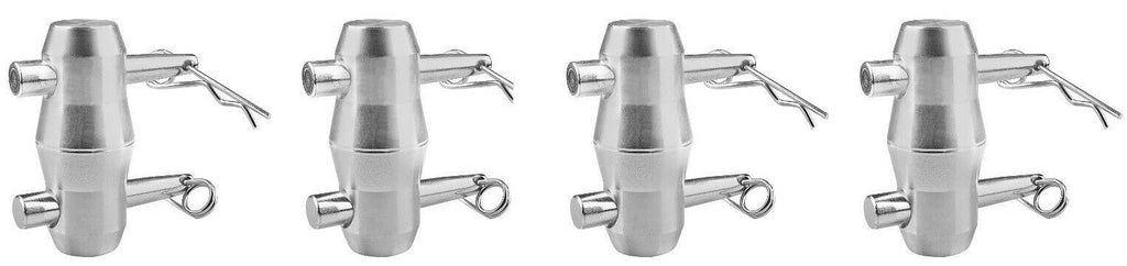 4 Sets Double Ended Conical Coupler Stage Lighting Truss Fittings fit Pipe 50mm