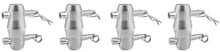 Load image into Gallery viewer, 4 Sets Double Ended Conical Coupler Stage Lighting Truss Fittings fit Pipe 50mm