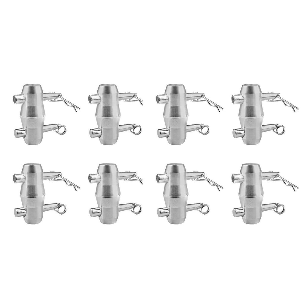 8 Sets MR DJ Double Ended Conical Coupler Stage Lighting Truss Fittings fit Pipe 50mm