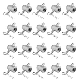 20x Half Conical Coupler for Truss DJ Stage Lighting w/ Body Safety Clips Pins
