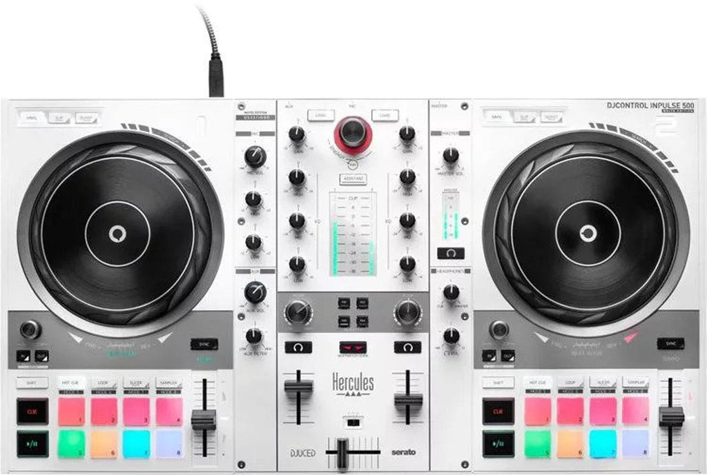 Hercules DJC-INPULSE-500-WHT DJ Controller Inpulse 500 - White