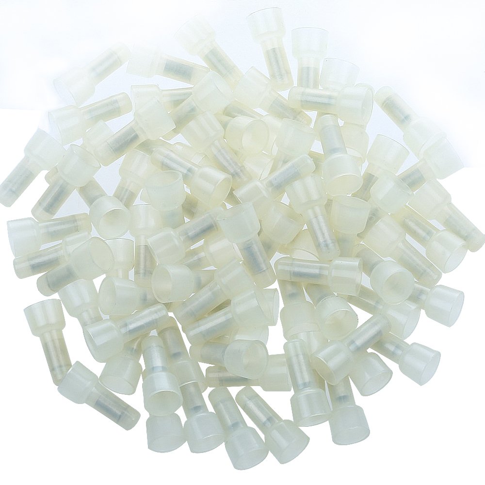 Absolute CC16G100 100pcs Crimp Caps<br/> 1000 pcs 16-14 Gauge Close End Crimp Terminal Caps for Car Audio and Electronics