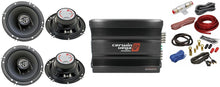 Load image into Gallery viewer, Cerwin Vega CVP1600.4D 1600W 4-Ch + 2 XED-62 6.5&quot; Speaker + 4G AMP Kit