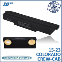 Load image into Gallery viewer, Ground shaker GS-CXHV210B black 10" dual sealed sub box, fits 15-24 chevy colorado crew-cab