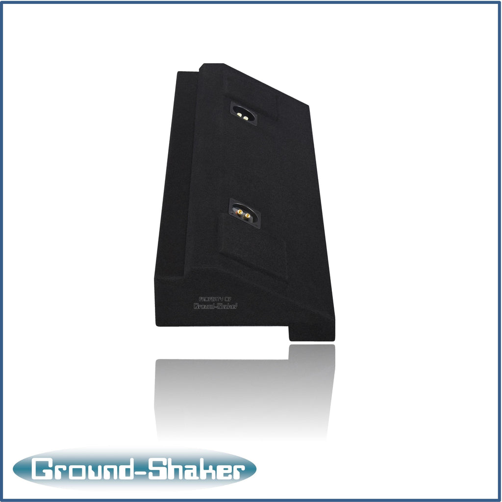 Ground shaker GS-CXHV210B black 10" dual sealed sub box, fits 15-24 chevy colorado crew-cab