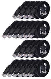 20 American Terminal EPC3BK 3' Cat6a Ethernet network patch cable RJ45 23AWG 600M solid copper