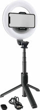 Charger l&#39;image dans la galerie, Mackie mRING-6, 6&quot; Battery-Powered Ring Light with Convertible Selfie Stick/Stand and Remote