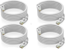 Load image into Gallery viewer, 4 American Terminal EPC3WH 3' Cat6 patch cableCat6a Ethernet network patch cable RJ45 23AWG 600M solid copper wire 3' White