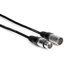 Charger l&#39;image dans la galerie, Hosa DMX 5-Pin XLR Male to 5-Pin XLR Female Extension Cable - 3&#39;