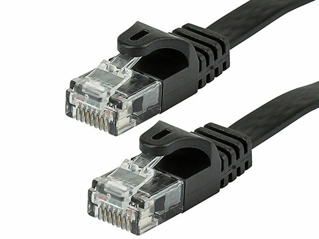 6 Patron Cat6a Ethernet Network Patch Cable RJ45 23AWG 600M Solid Copper Wire 3' Black