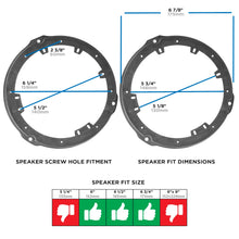 Load image into Gallery viewer, Metra 82-3307 Speaker Adapter Compatible Fits for GM Multi 02-up - 6 to 6.75 inch