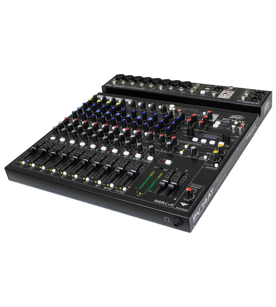 Peavey PV 14 AT, 14 Channel Compact Mixer with Bluetooth and Antares Auto-Tune