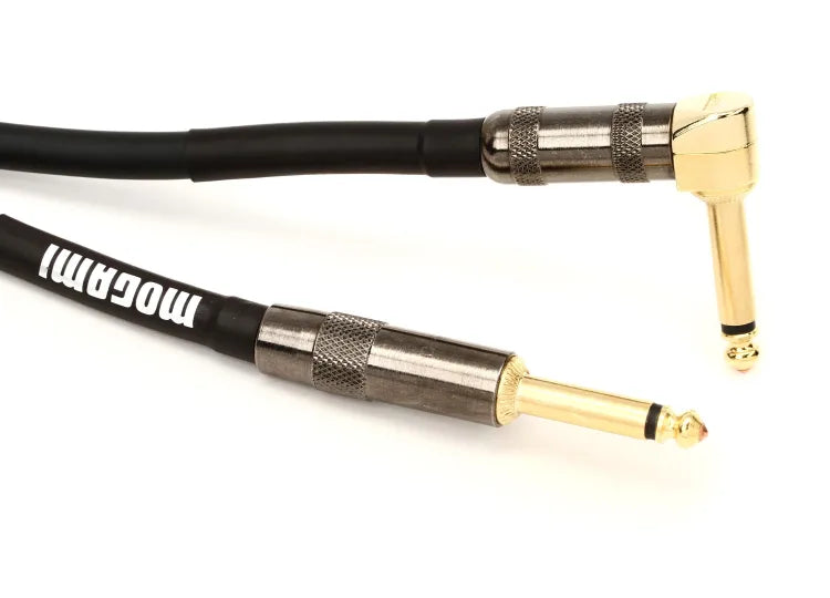 Mogami PLATINUM GUITAR-06R Straight to Right Angle Instrument Cable - 6 foot