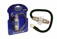 Load image into Gallery viewer, Absolute AGHPKG4BK 4 Gauge Power Cable and In-Line Fuse Kit (Black)