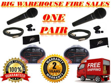 Charger l'image dans la galerie, 2 Peavey PVI100XLR Wired Dynamic Cardioid Vocal Microphone+Case+Mic Clip + Cable