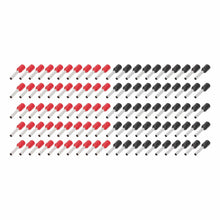 Load image into Gallery viewer, Tsunami TSX-1618GA-FERR 100-Piece Red and Black 16/18GA Ferrules - Refill Pack