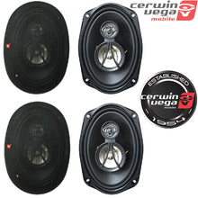 Charger l'image dans la galerie, 4 Cerwin Vega XED693 6x9" 3-Way Coaxial Car Speakers 350W Bundle