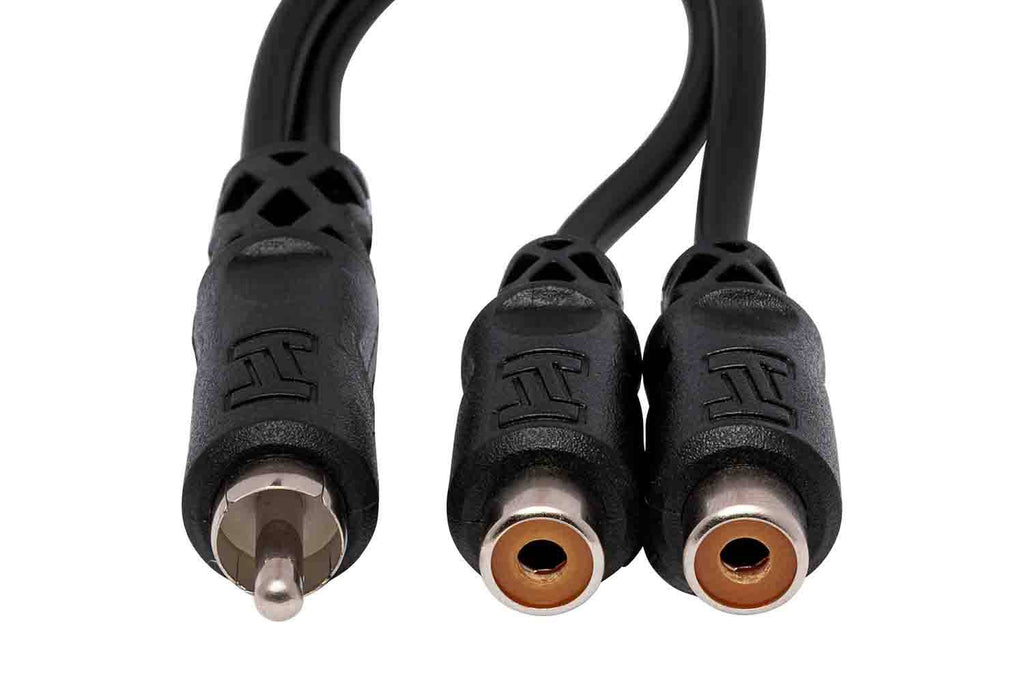 Hosa YRA-104 Y Cable RCA Male to Dual RCA Female