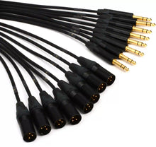 Load image into Gallery viewer, Mogami GOLD 8 TRSXLRM-05 8-channel 1/4 inch TRS Male to XLR Male Snake Cable - 5 foot