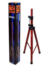 Load image into Gallery viewer, MR DJ SS350R Universal Red Tripod PRO PA DJ Home On Stage Speaker Stand