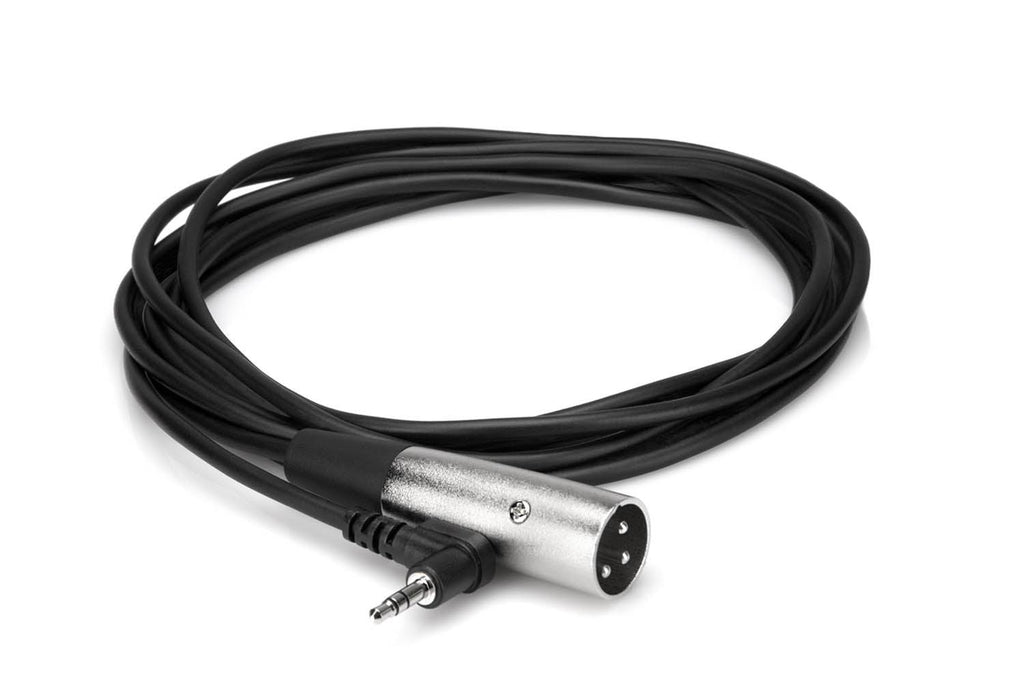 Hosa XVM-105M Microphone Cable, Right-angle 3.5 mm TRS to XLR3M - 5 Feet