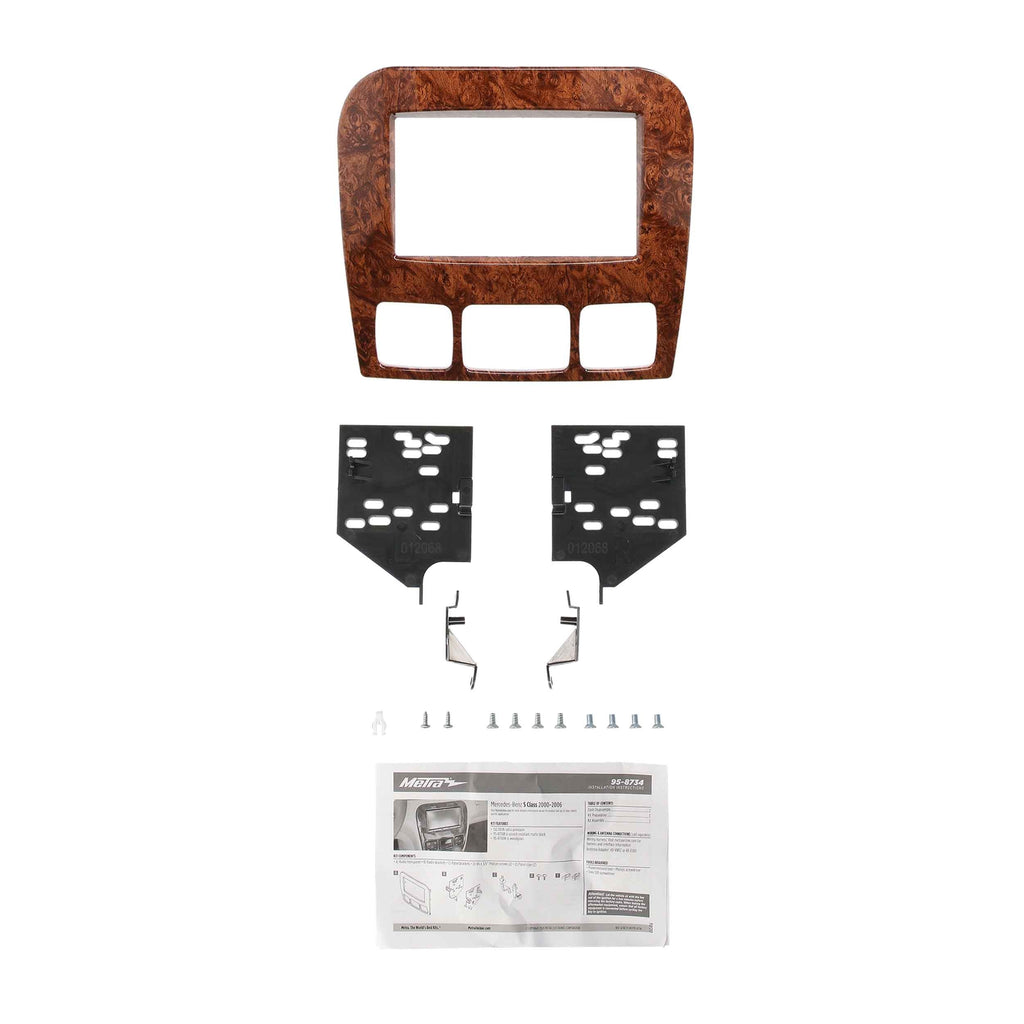 Metra 95-8734W Double-DIN Car Stereo Dash Kit - Compatible Fits for Mercedes S Class 2000-2006