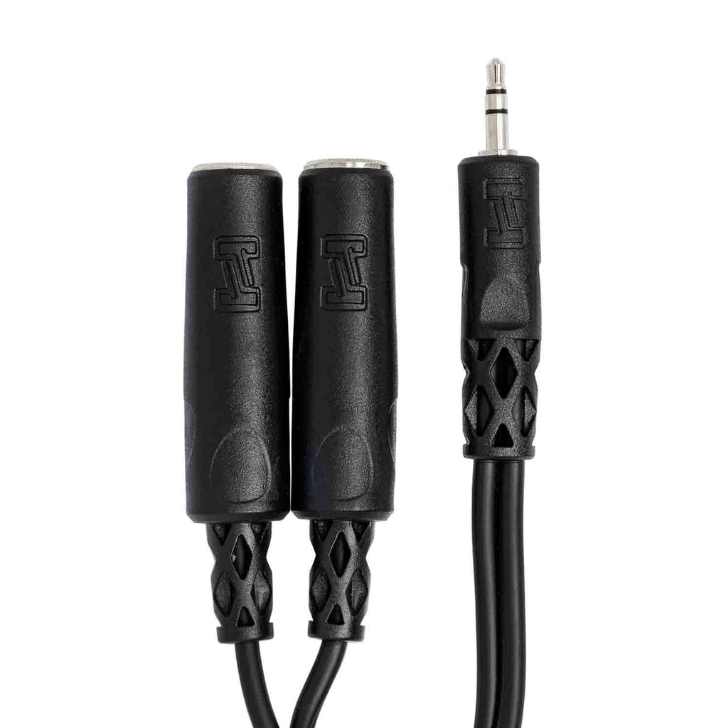 Hosa YMP-233, 3.5mm TRS Male to Dual 1/4" TRS Female Y Cable