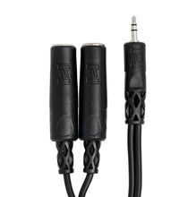 Charger l&#39;image dans la galerie, Hosa YMP-233, 3.5mm TRS Male to Dual 1/4&quot; TRS Female Y Cable