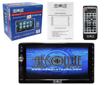 Load image into Gallery viewer, Absolute DD-4000AT 7-Inch Double Din Multimedia DVD / CD / MP3 / USB Receiver with Touch Screen System
