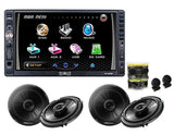 Absolute DD2200BT Double Din DVD, CD, MP3 Multimedia DVD Player Receiver W/ Pioneer 2 Pair of Pioneer TS-G1645R 6.5